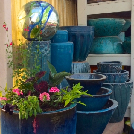 Varying-Shades-of-Blue-Pottery