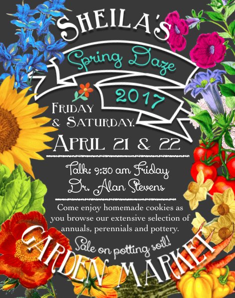 Spring Daze are April 21 & 22, 2017